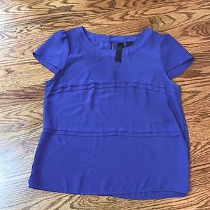 Sheer short sleeve blouse